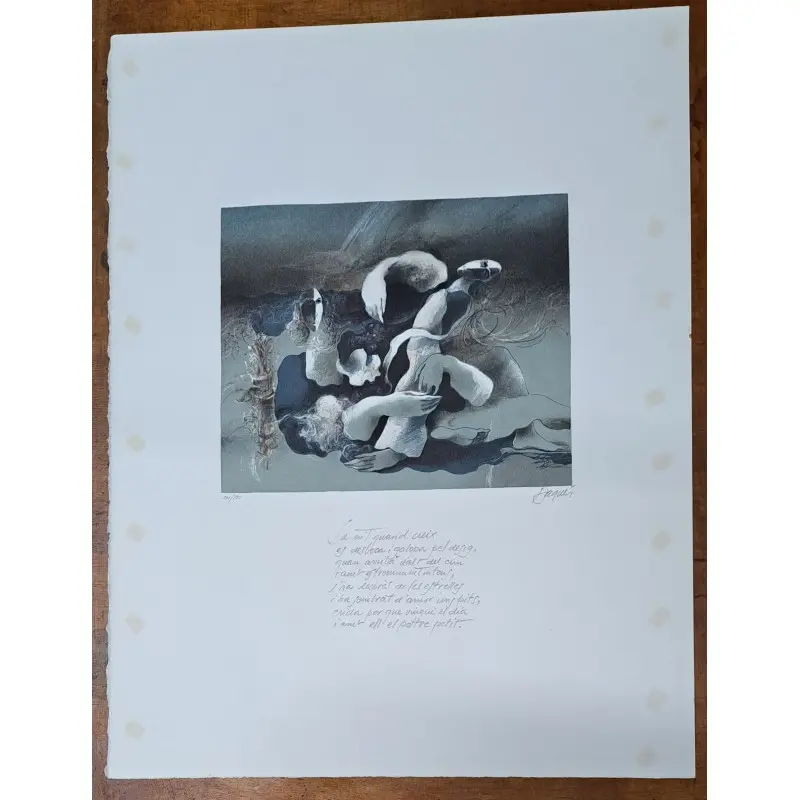 Grabado original de Josep Baqués (1931-2021) firmado y numerado a lápiz · vista 5/7