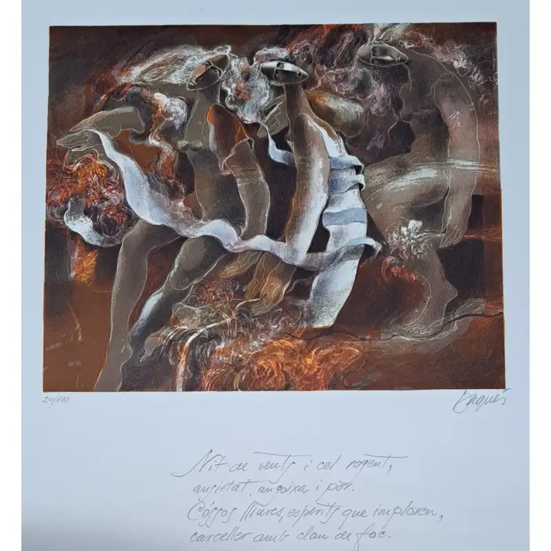 Grabado original de Josep Baqués (1931-2021) firmado y numerado a lápiz