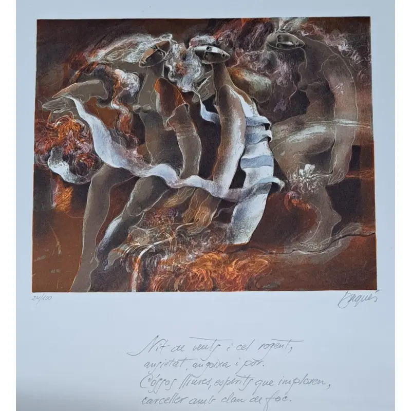 Grabado original de Josep Baqués (1931-2021) firmado y numerado a lápiz