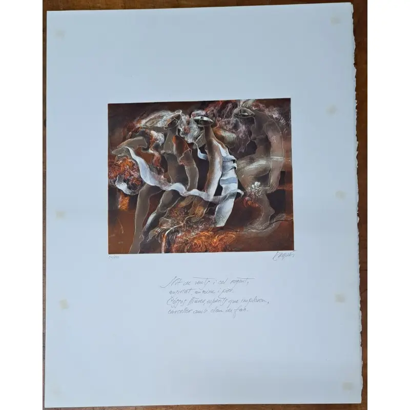 Grabado original de Josep Baqués (1931-2021) firmado y numerado a lápiz · vista 4/7