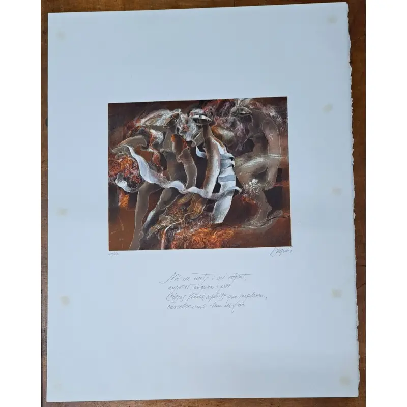 Grabado original de Josep Baqués (1931-2021) firmado y numerado a lápiz · vista 5/7