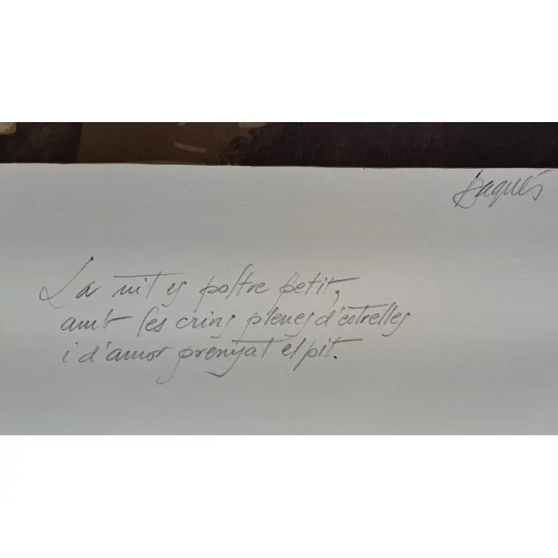 Grabado original de Josep Baqués (1931-2021) firmado y numerado a lápiz · vista 4/6