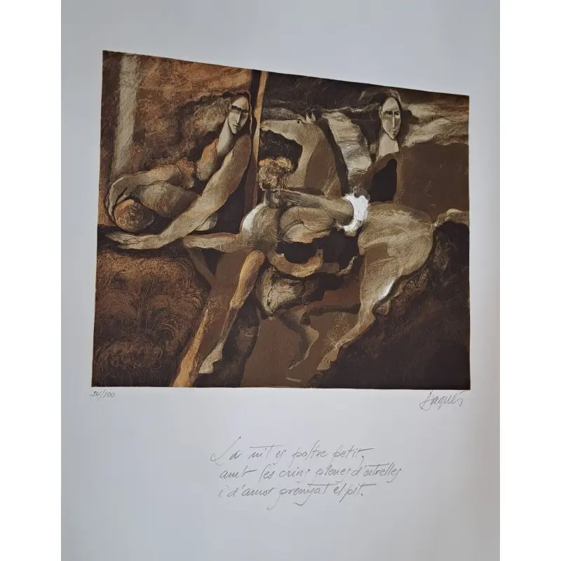 Grabado original de Josep Baqués (1931-2021) firmado y numerado a lápiz · vista 5/6