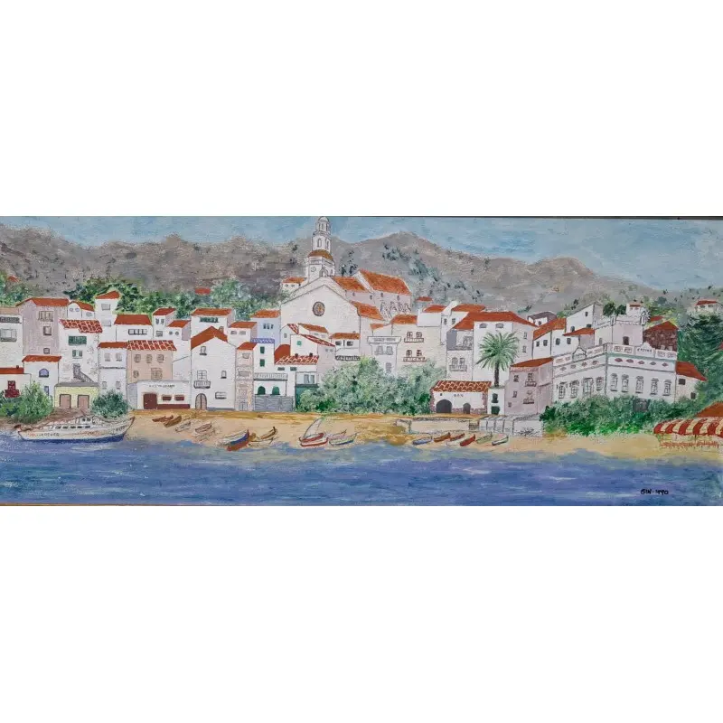 Oleo dibujo sobre tabla, Gin -Jordi Ginés Soteras (1930-1996) · vista 2/8