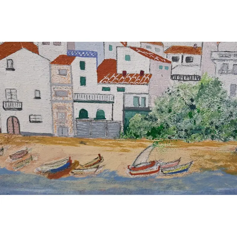 Oleo dibujo sobre tabla, Gin -Jordi Ginés Soteras (1930-1996) · vista 5/8