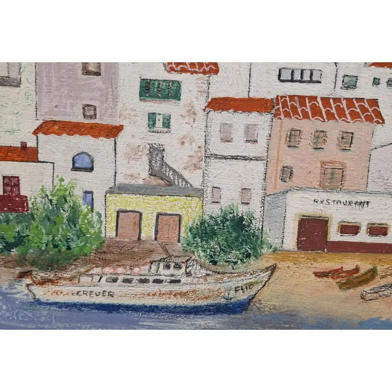 Oleo dibujo sobre tabla, Gin -Jordi Ginés Soteras (1930-1996) · vista 6/8