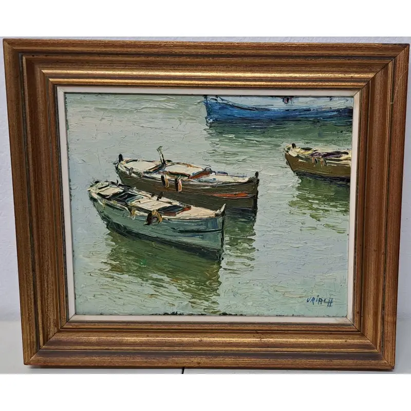 Marina de Uriach pintor Catalán del siglo XX, Oleo sobre lienzo, Siglo XX
