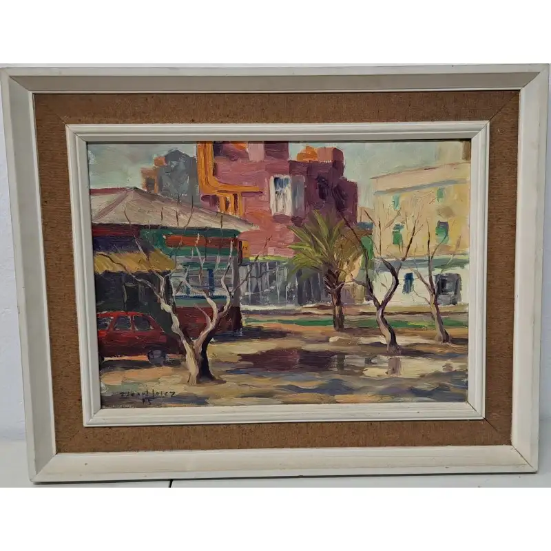 Eduard López, pintor Catalán del siglo XX, Oleo sobre lienzo año 1975