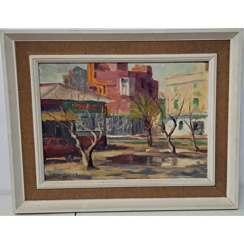 Eduard López, pintor Catalán del siglo XX, Oleo sobre lienzo año 1975, Siglo XX