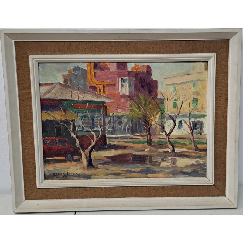 Eduard López, pintor Catalán del siglo XX, Oleo sobre lienzo año 1975, Siglo XX