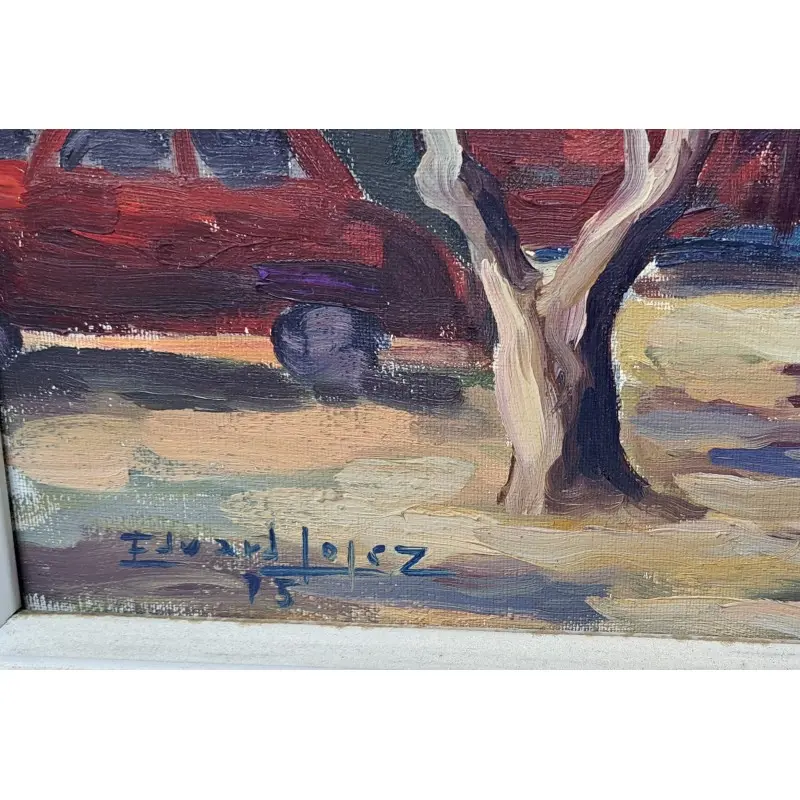 Eduard López, pintor Catalán del siglo XX, Oleo sobre lienzo año 1975, Siglo XX · vista 3/10
