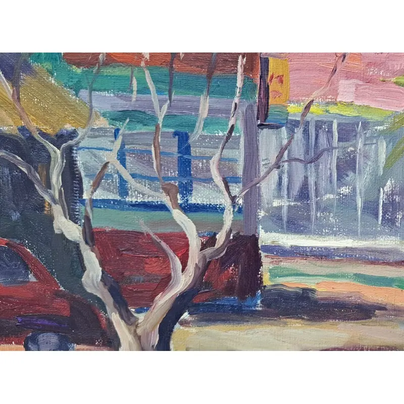 Eduard López, pintor Catalán del siglo XX, Oleo sobre lienzo año 1975, Siglo XX · vista 8/10