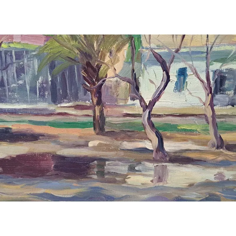 Eduard López, pintor Catalán del siglo XX, Oleo sobre lienzo año 1975, Siglo XX · vista 9/10