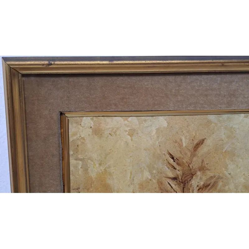 Oleo sobre lienzo, J. Serrat (cesta de granadas), pintor Catalán del siglo XX, Siglo XX · vista 4/8