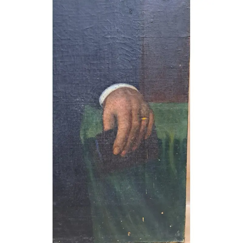 Retrato al óleo sobre lienzo, siglo XIX, Siglo XIX · vista 3/10