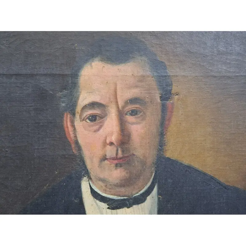 Retrato al óleo sobre lienzo, siglo XIX, Siglo XIX · vista 9/10