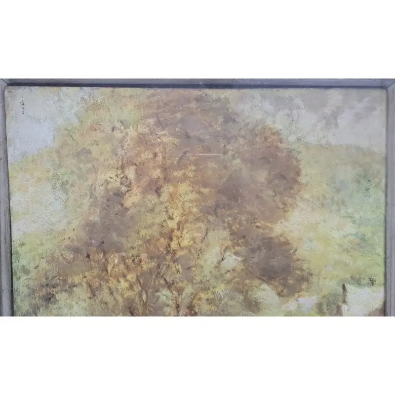 Oleo sobre tabla, año 1949, firmado, pintor italiano · vista 7/12