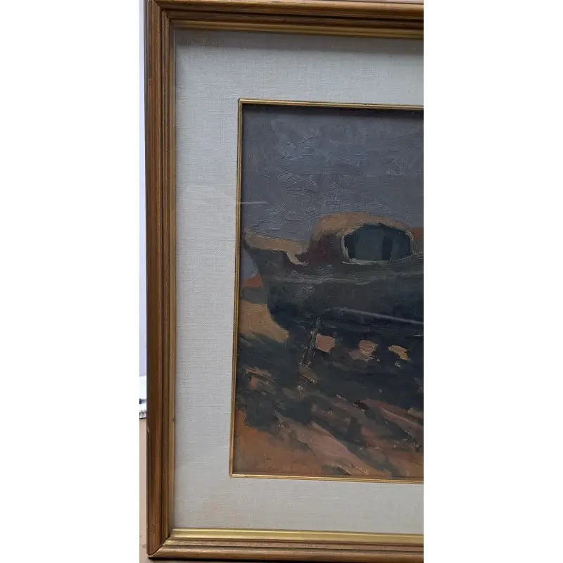 Oleo sobre tabla firmado, pintor italiano · vista 4/10