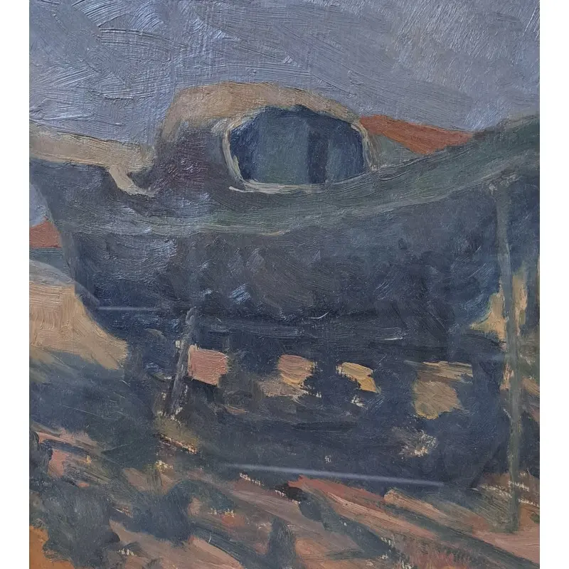 Oleo sobre tabla firmado, pintor italiano · vista 6/10