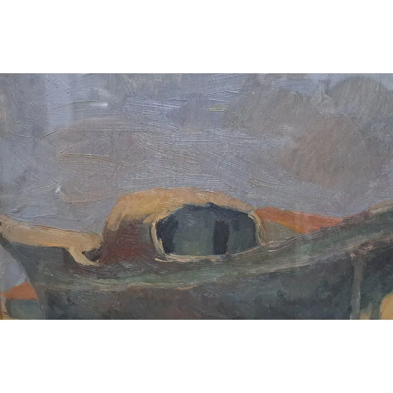 Oleo sobre tabla firmado, pintor italiano · vista 8/10