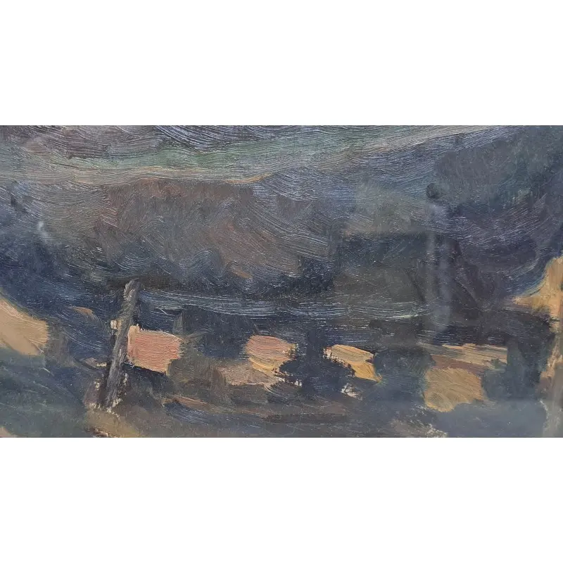 Oleo sobre tabla firmado, pintor italiano · vista 9/10