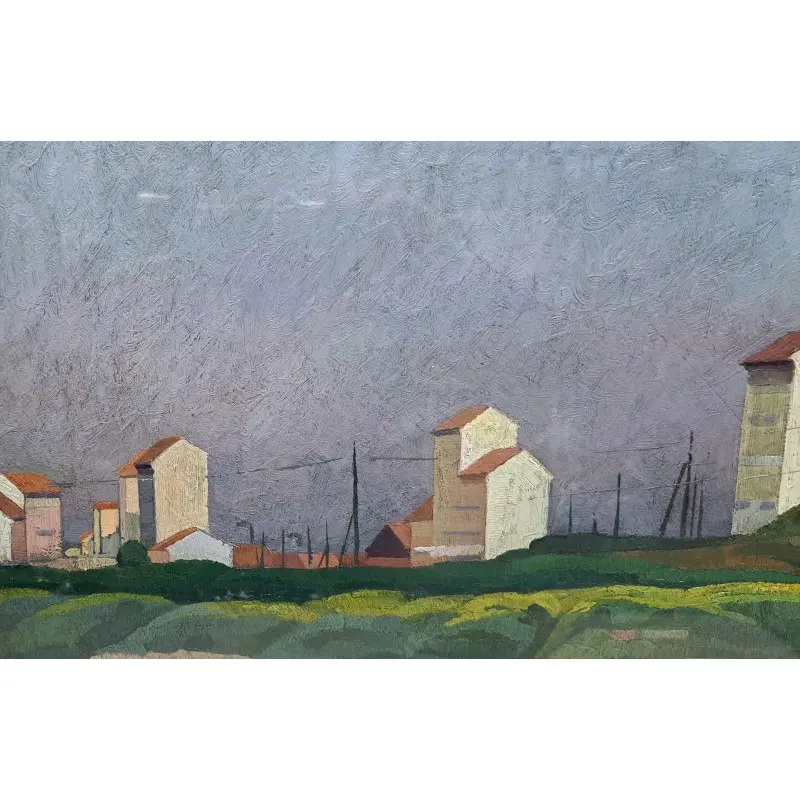 Oleo sobre tabla firmado, pintor italiano · vista 3/10