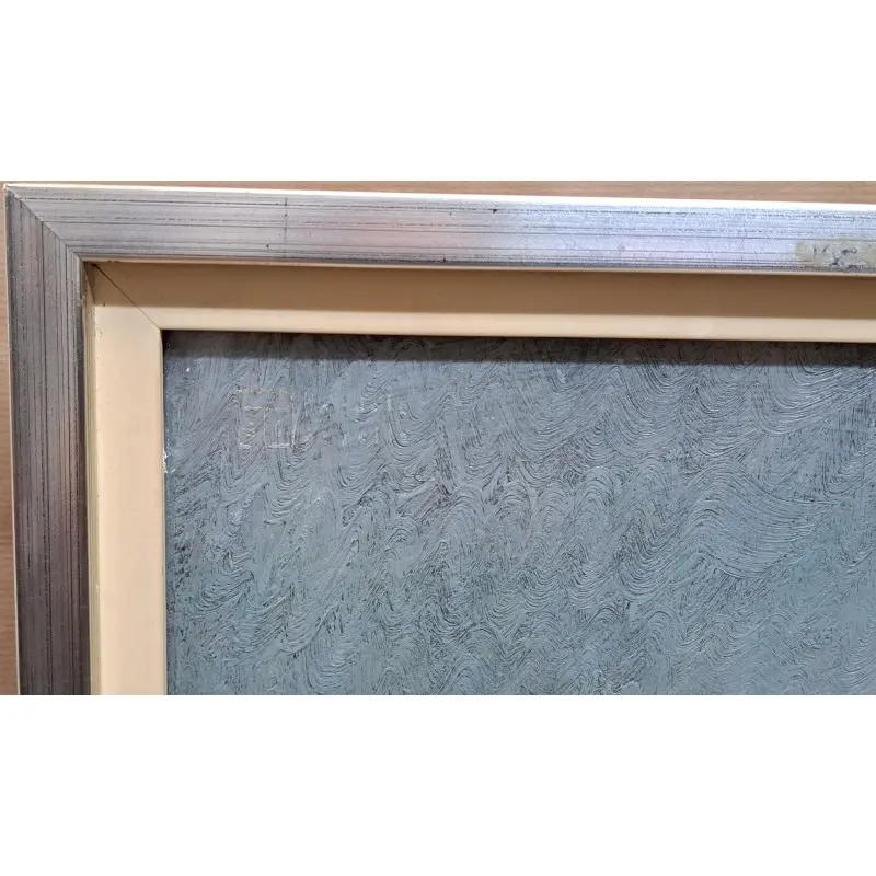 Oleo sobre tabla firmado, pintor italiano · vista 4/10