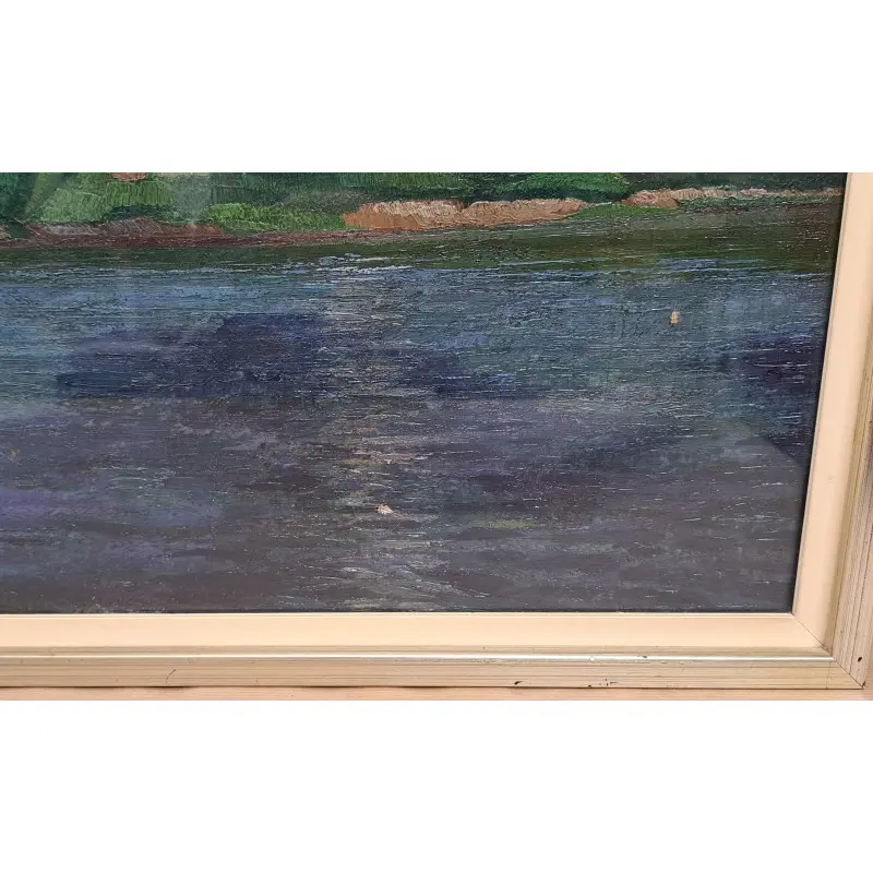 Oleo sobre tabla firmado, pintor italiano · vista 6/10