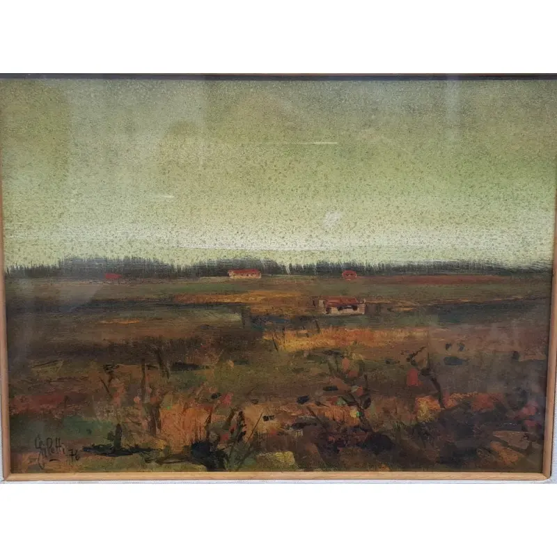 Oleo sobre tabla Gipetti, año 1976, pintor italiano · vista 2/8