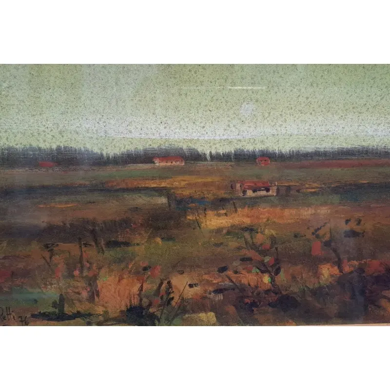 Oleo sobre tabla Gipetti, año 1976, pintor italiano · vista 5/8