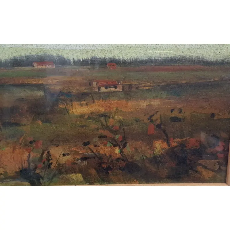 Oleo sobre tabla Gipetti, año 1976, pintor italiano · vista 6/8
