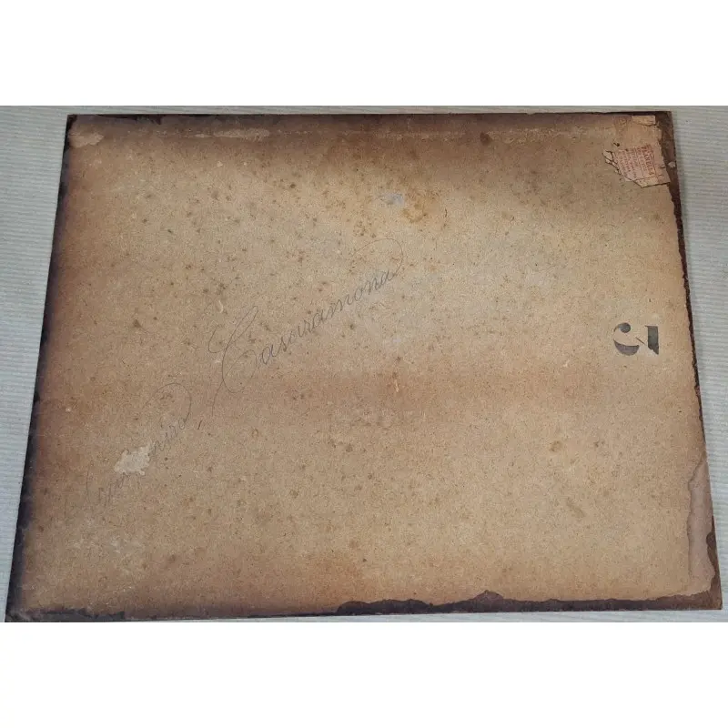 Oleo sobre tabla, retrato, firmado Casimiro Casaramona, siglo XIX, Siglo XIX · vista 4/6
