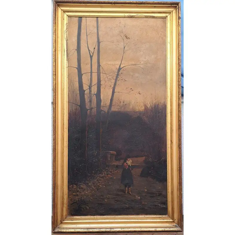 Gran Óleo Año 1889, Pere Viver Aymerich (terrassa 1872-1917)