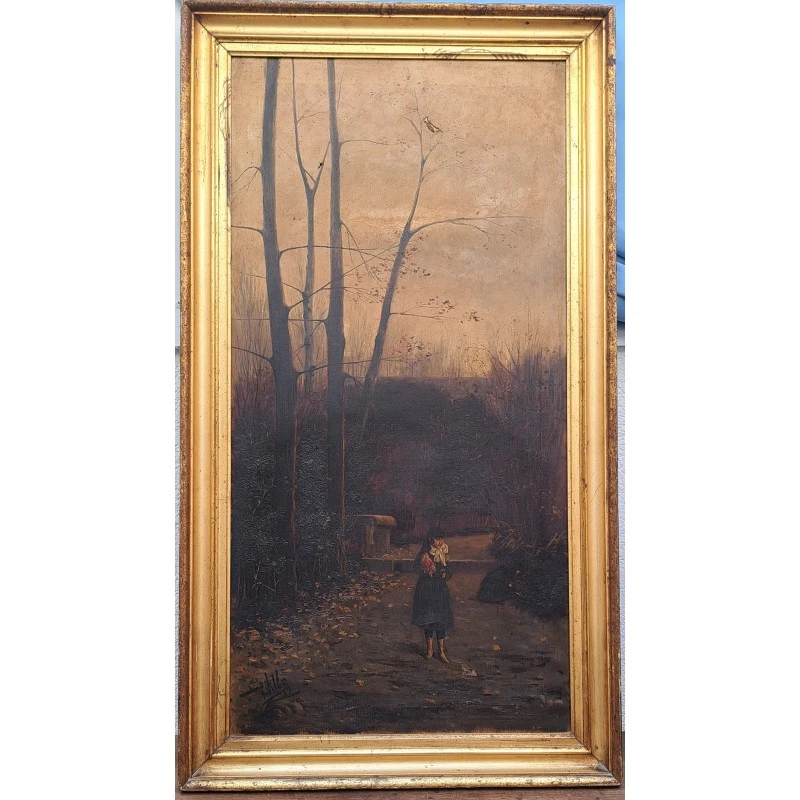Gran Óleo Año 1889, Pere Viver Aymerich (terrassa 1872-1917)
