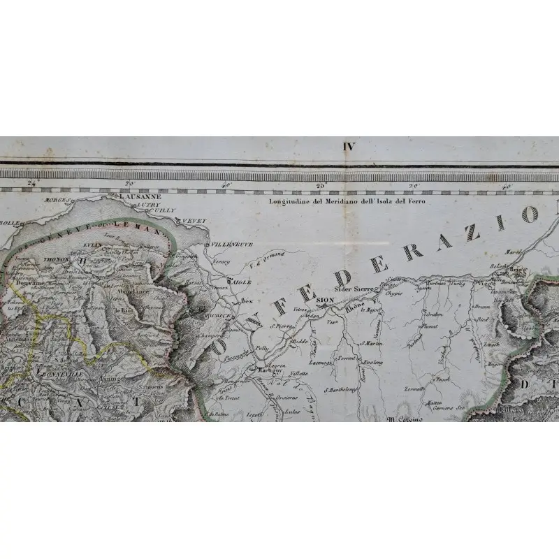 Mapa, carta moderna de Stati Sarde de terraferma, Italia · vista 6/9