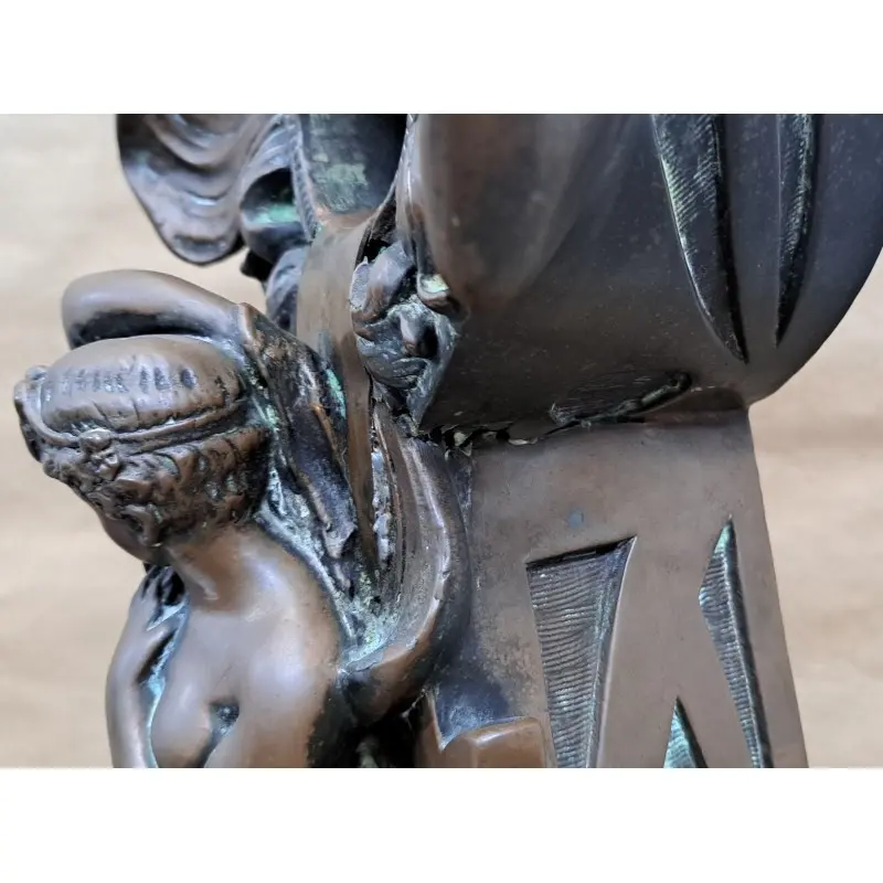Escultura Art Nouveau en cobre, Ed Moreau, Nox, principios siglo XX, Siglo XX · vista 5/12