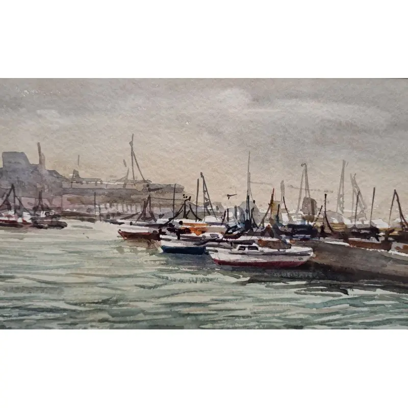 Acuarela, Marina de Carlos Ballestero (Barcelona 1942) · vista 4/10