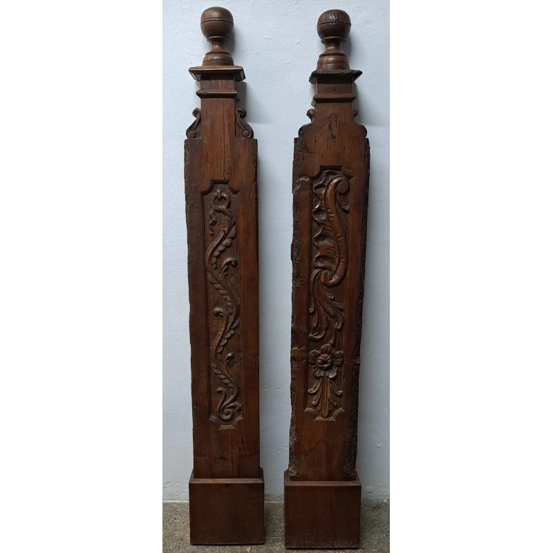Pareja de balaustres principio de escalera, Barrocos, siglo XVII, Siglo XVII