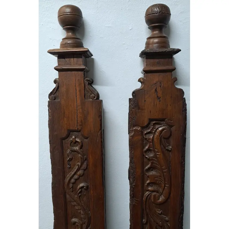 Pareja de balaustres principio de escalera, Barrocos, siglo XVII, Siglo XVII · vista 2/10