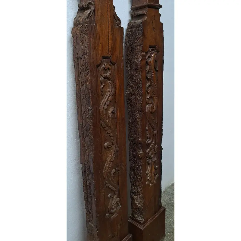 Pareja de balaustres principio de escalera, Barrocos, siglo XVII, Siglo XVII · vista 4/10