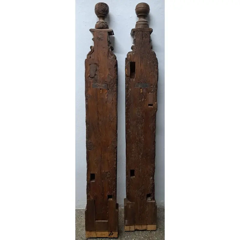 Pareja de balaustres principio de escalera, Barrocos, siglo XVII, Siglo XVII · vista 8/10