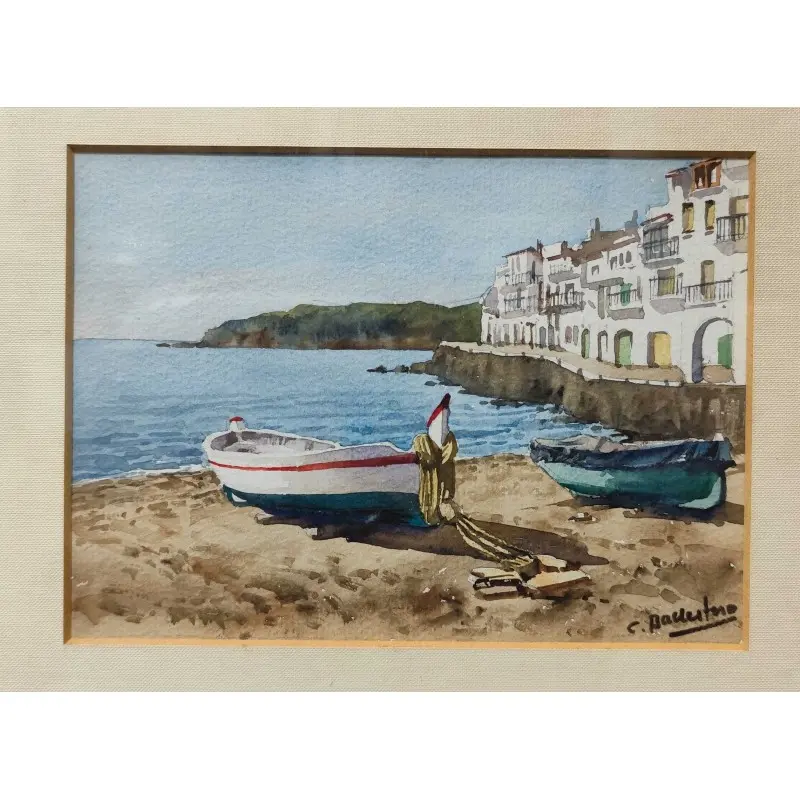 Acuarela de Cadaqués Carlos Ballestero (Barcelona 1942) · vista 2/8