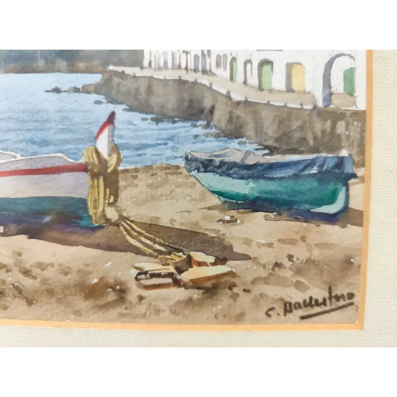 Acuarela de Cadaqués Carlos Ballestero (Barcelona 1942) · vista 5/8