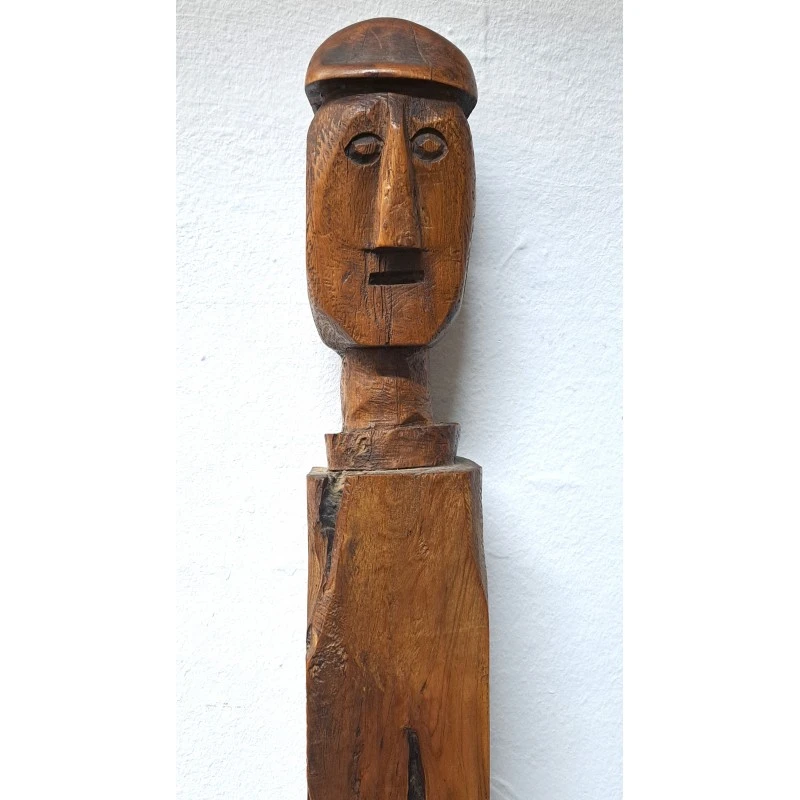 Viga de soporte para voladizo de tejado, madera tallada, siglo XVIII, Siglo XVIII