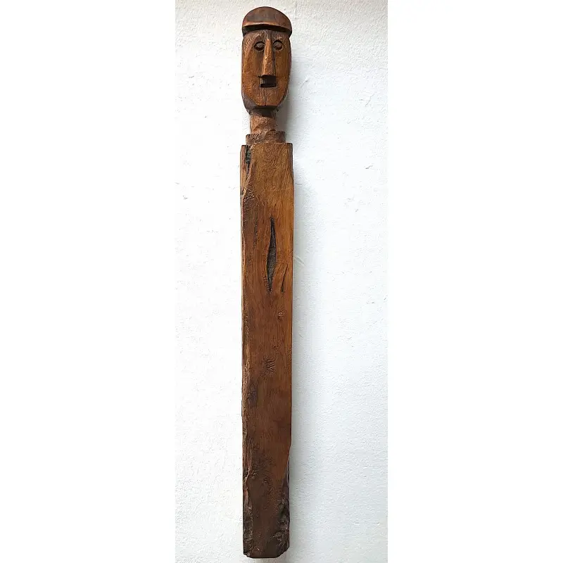 Viga de soporte para voladizo de tejado, madera tallada, siglo XVIII, Siglo XVIII · vista 2/5