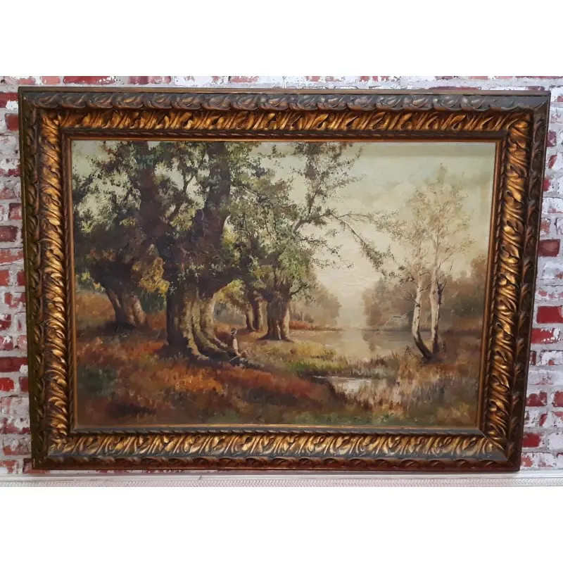 Gran Oleo Sobre Lienzo M. Junoy 1921