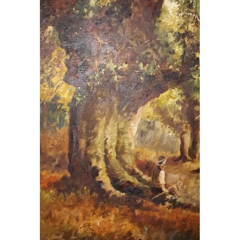 Gran Oleo Sobre Lienzo M. Junoy 1921 · vista 4/5