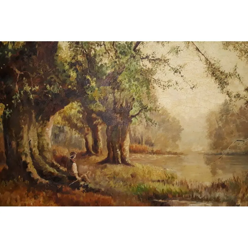 Gran Oleo Sobre Lienzo M. Junoy 1921 · vista 5/5