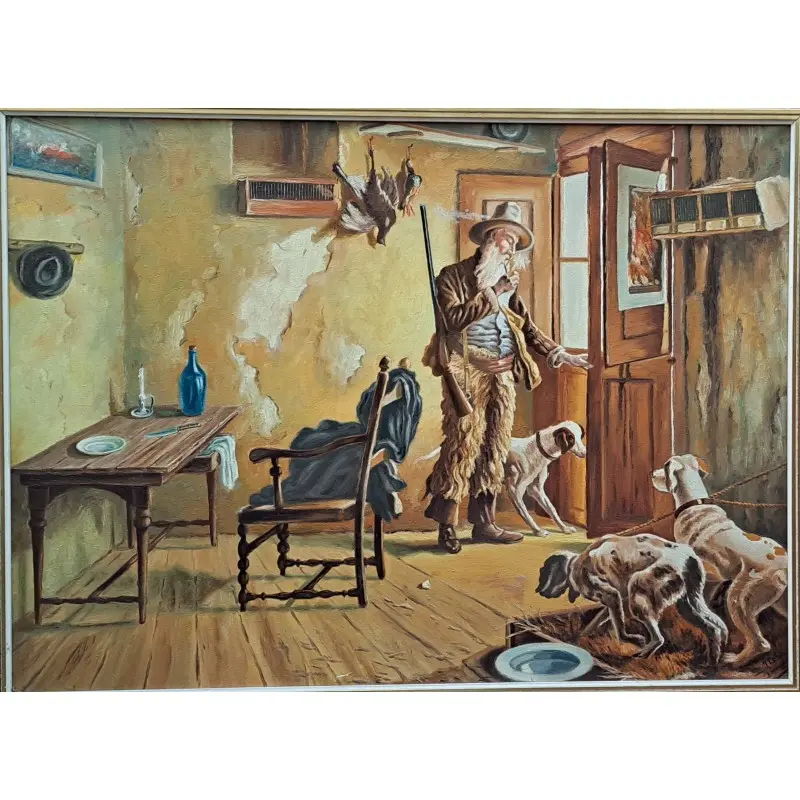 Gran oleo sobre lienzo, mediados del siglo XX, Siglo XX · vista 2/7