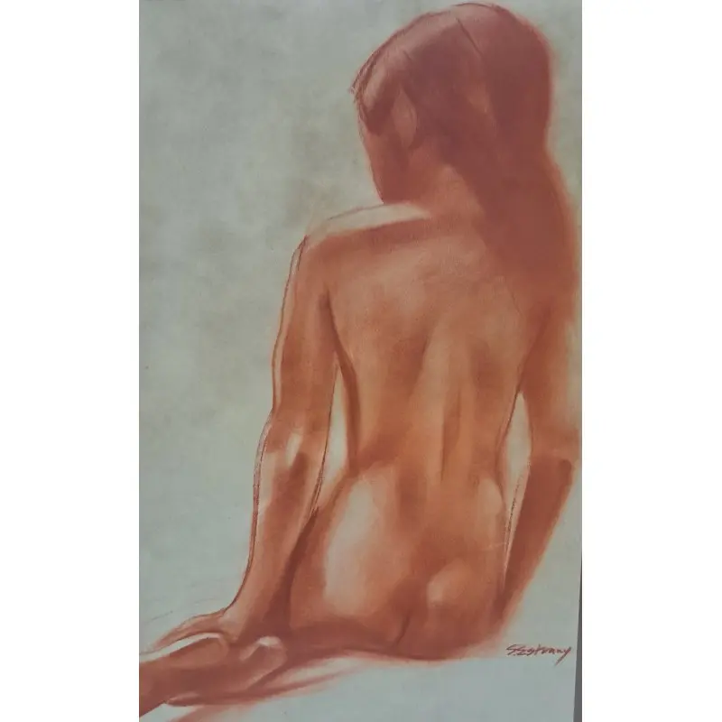 Dibujo, Santiago Estrany i Castany (Mataró 1923–2013) hijo de Rafael Estrany · vista 2/10